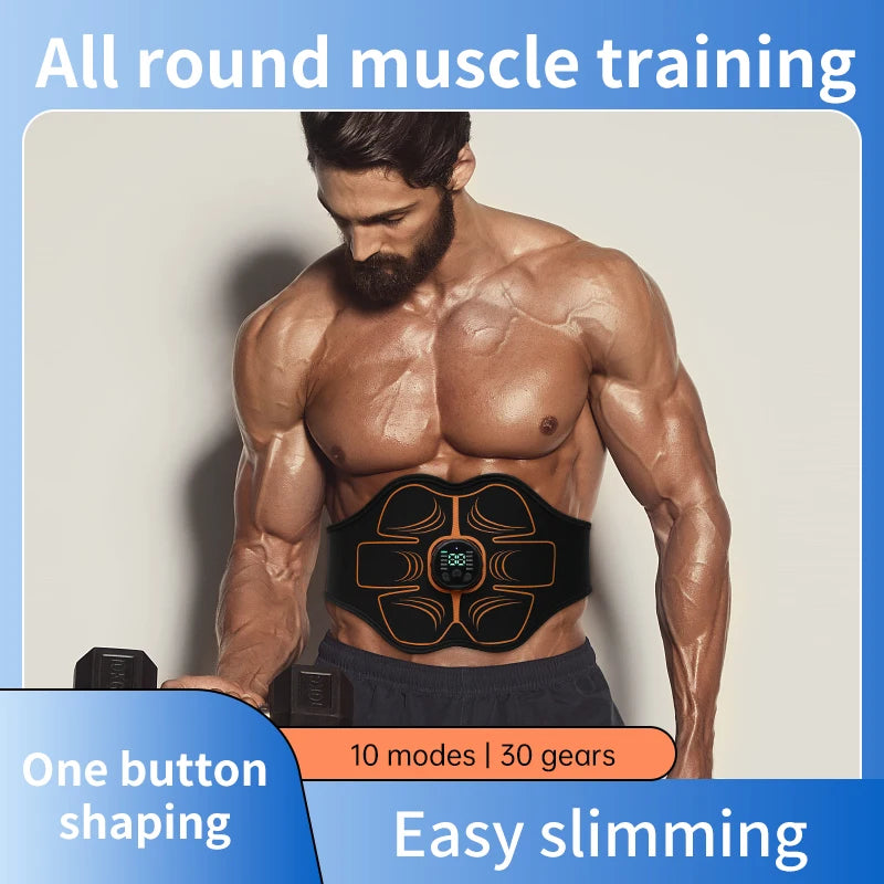Portable ABS EMS Belt – Ab Toning & Waist Slimming Muscle Stimulator