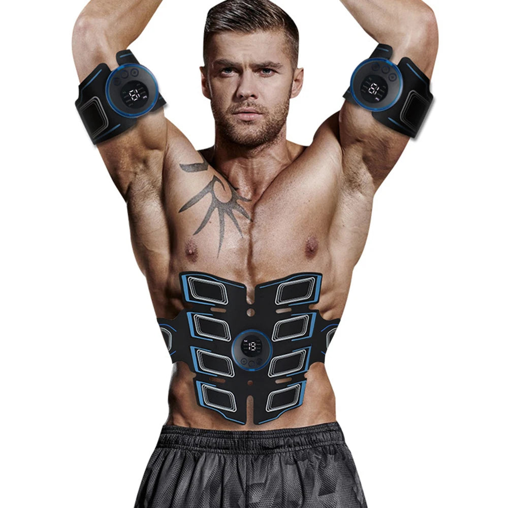 USB Rechargeable Ab Trainer – Portable EMS Muscle Massager Belt