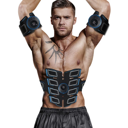 USB Rechargeable Ab Trainer – Portable EMS Muscle Massager Belt